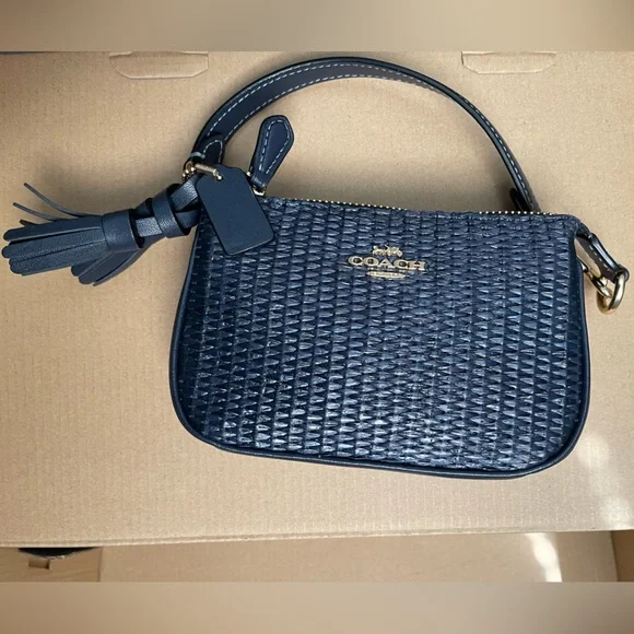 midnight navy Coach handbag (new & unused) - Picture 5 of 5
